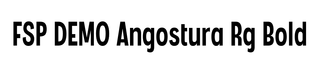 FSP DEMO Angostura Rg Bold