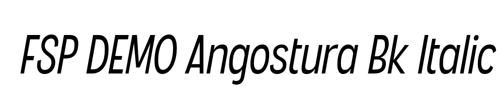 FSP DEMO Angostura Bk Italic