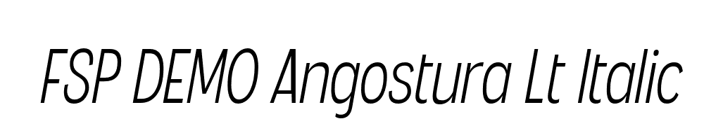 FSP DEMO Angostura Lt Italic