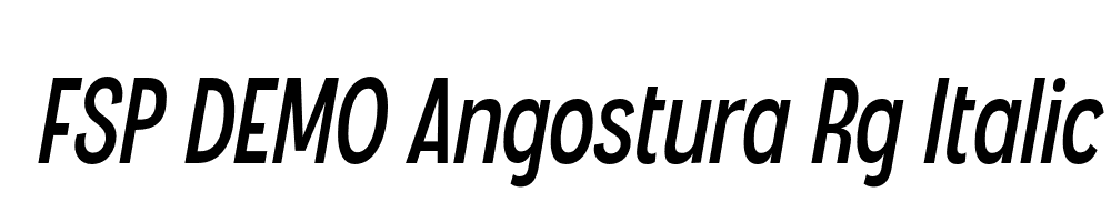 FSP DEMO Angostura Rg Italic