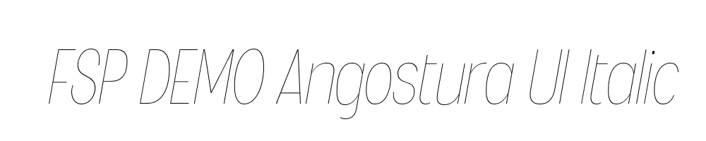 FSP DEMO Angostura Ul Italic