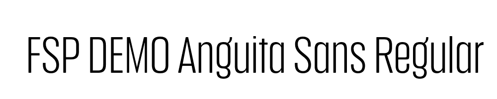 FSP DEMO Anguita Sans Regular