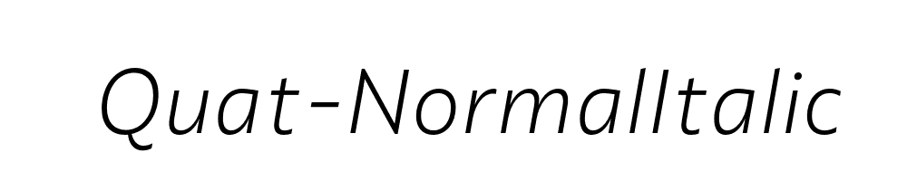 Quat-NormalItalic