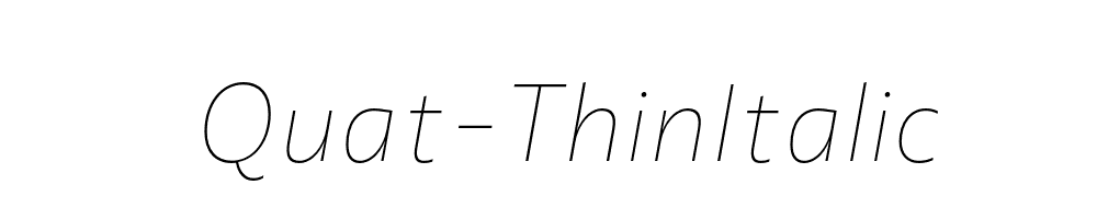 Quat-ThinItalic