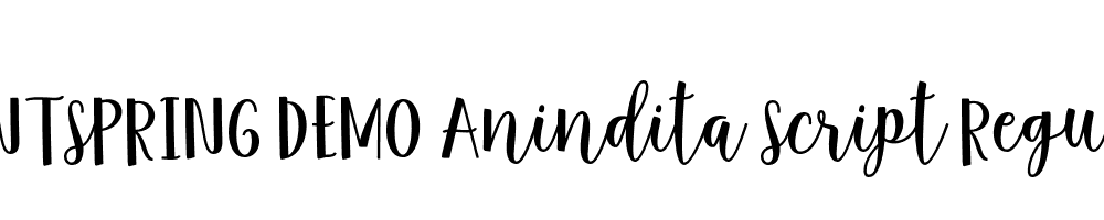  DEMO Anindita Script Regular