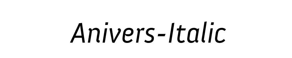 Anivers-Italic