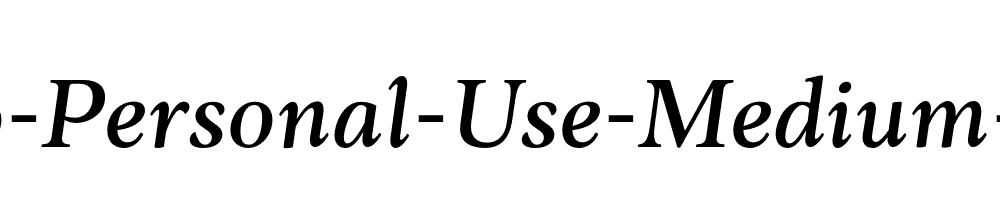 Anko-Personal-Use-Medium-Italic