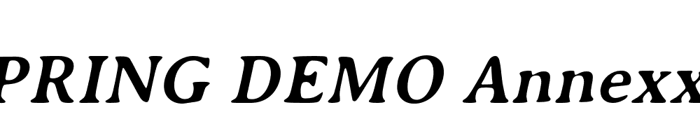  DEMO Annexxus Italic