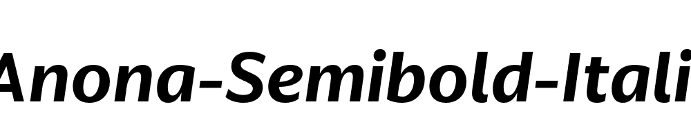 Anona-Semibold-Italic