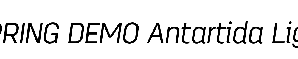  DEMO Antartida Light Italic