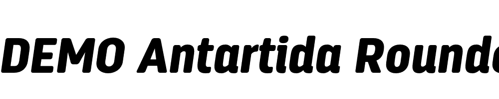  DEMO Antartida Rounded Black Italic