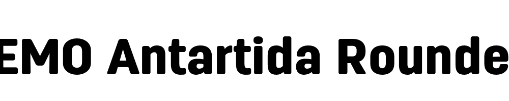  DEMO Antartida Rounded Black Regular