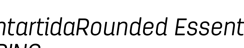  DEMO AntartidaRounded Essential Light Italic