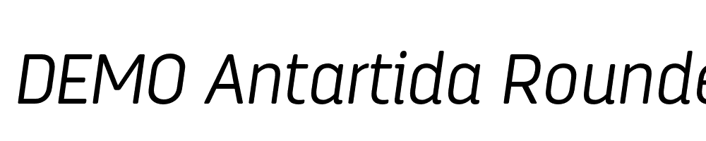  DEMO Antartida Rounded Light Italic