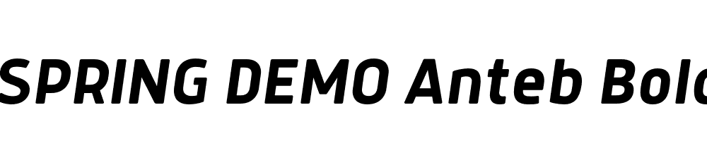  DEMO Anteb Bold Italic