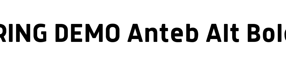  DEMO Anteb Alt Bold Regular