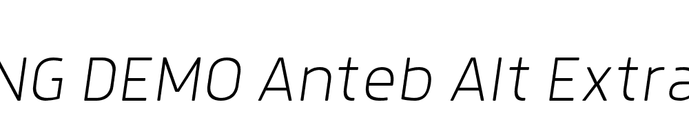  DEMO Anteb Alt ExtraLight Italic