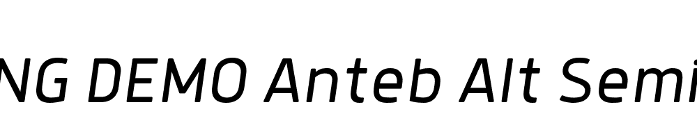  DEMO Anteb Alt SemiLight Italic