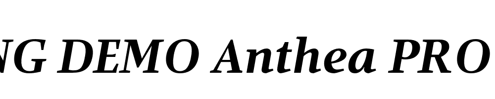  DEMO Anthea PRO Black Italic