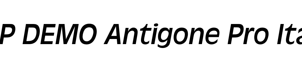 FSP DEMO Antigone Pro Italic