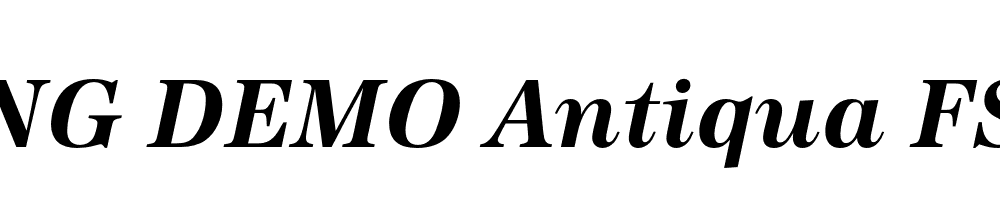  DEMO Antiqua FS Bold Italic