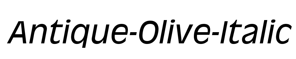 Antique-Olive-Italic