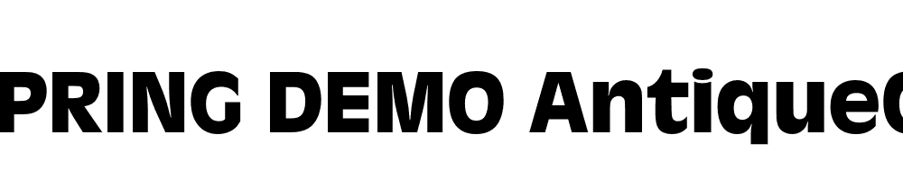  DEMO AntiqueOli Bold