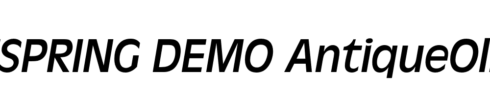  DEMO AntiqueOli Italic