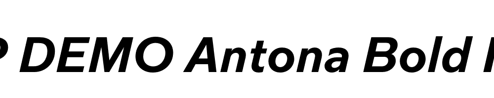 FSP DEMO Antona Bold Italic