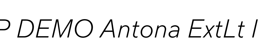 FSP DEMO Antona ExtLt Italic