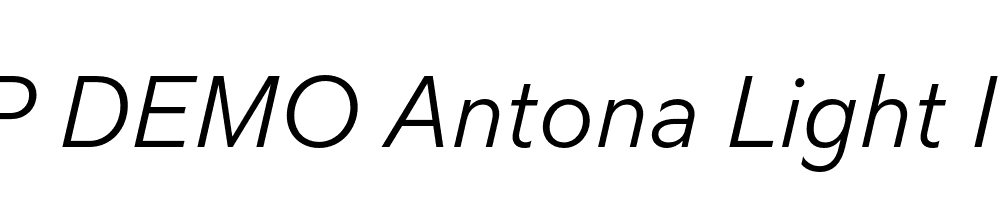 FSP DEMO Antona Light Italic