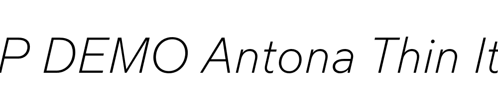 FSP DEMO Antona Thin Italic