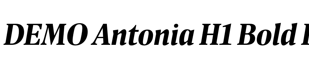 FSP DEMO Antonia H1 Bold Italic