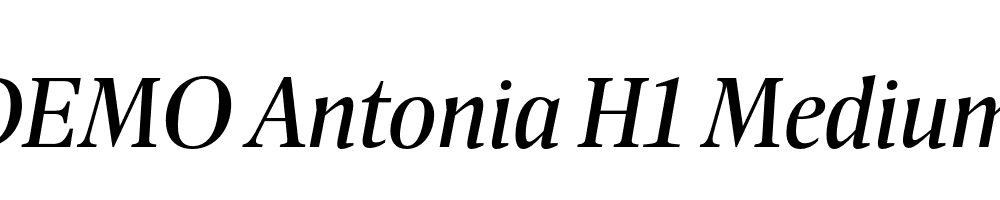 FSP DEMO Antonia H1 Medium Italic