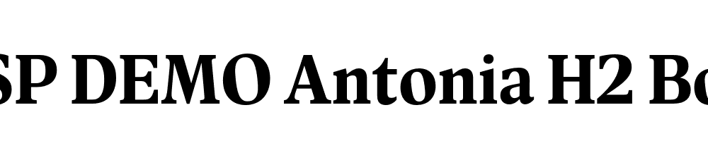 FSP DEMO Antonia H2 Bold