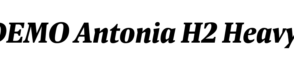 FSP DEMO Antonia H2 Heavy Italic