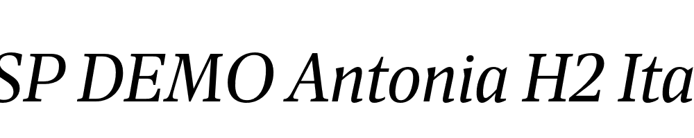 FSP DEMO Antonia H2 Italic