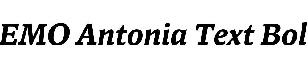 FSP DEMO Antonia Text Bold Italic