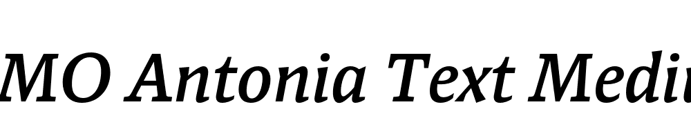 FSP DEMO Antonia Text Medium Italic