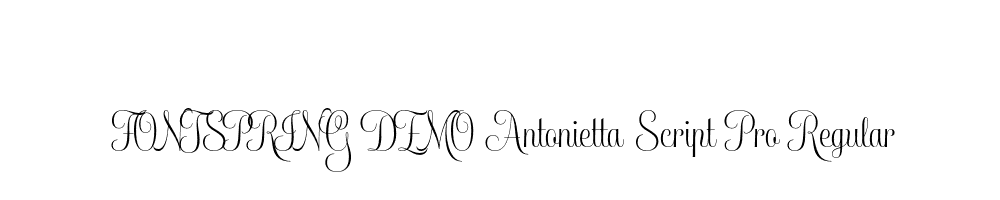  DEMO Antonietta Script Pro Regular