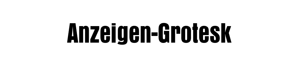 Anzeigen-Grotesk