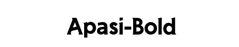 Apasi-Bold