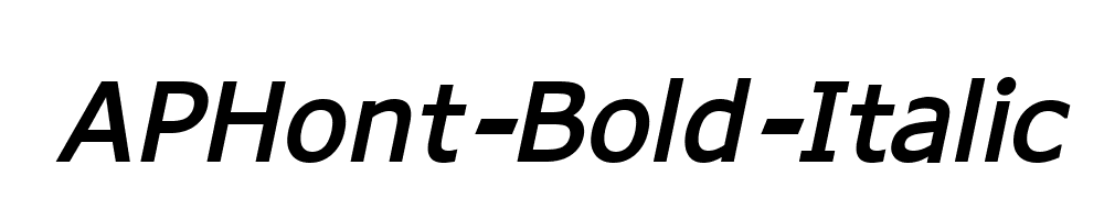 APHont-Bold-Italic