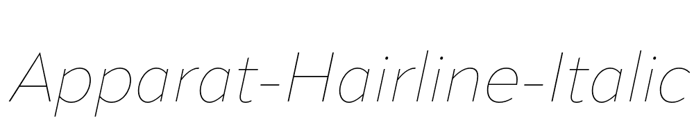 Apparat-Hairline-Italic