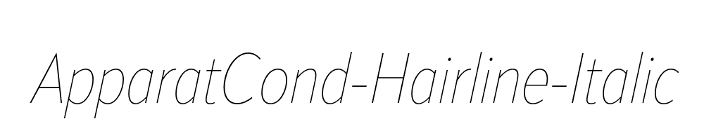 ApparatCond-Hairline-Italic