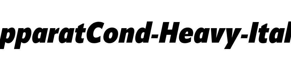 ApparatCond-Heavy-Italic