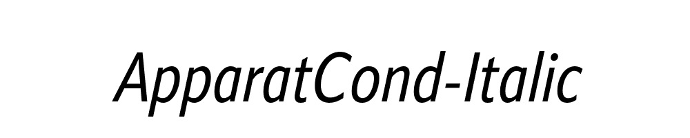 ApparatCond-Italic