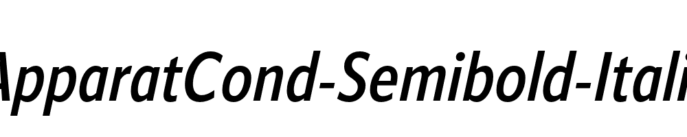 ApparatCond-Semibold-Italic