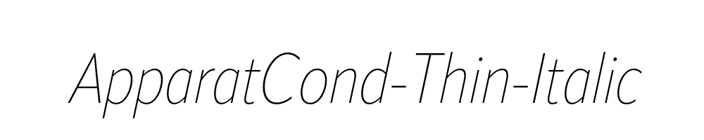 ApparatCond-Thin-Italic