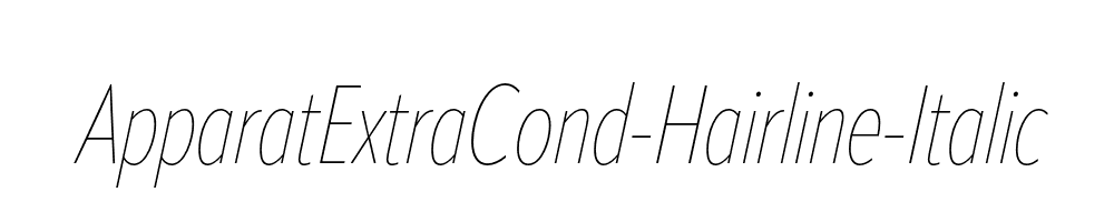 ApparatExtraCond-Hairline-Italic